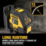 DeWalt DCLE14201GB USB Rechargeable Green Cross Line Laser Base Kit