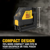 DeWalt DCLE14201GB USB Rechargeable Green Cross Line Laser Base Kit