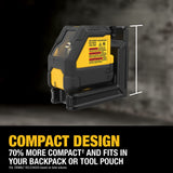 DeWalt DCLE14201RB USB Rechargeable Red Cross Line Laser Base Kit