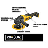 DEWALT DCM849B 20V MAX XR 7 in (180mm) Cordless Variable Speed Rotary Polisher (Tool Only)