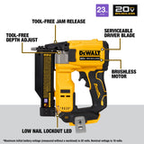 DEWALT DCN623B 20V MAX Lithium-Ion Cordless 23-Gauge Pin Nailer (Tool Only)
