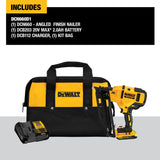 DeWalt DCN660D1 20V MAX* XR?? 16 GA Angled Finish Nailer - Kit