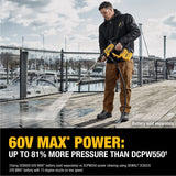 DeWalt DCPW1000B 20V/60V MAX FLEXVOLT Brushless 1000 PSI Power Cleaner, Tool Only