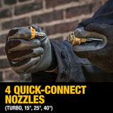 DeWalt DCPW550B 20V 550 PSI, 1.0 GPM Cold Water Cordless Electric Power Cleaner with 4 Nozzles (Tool-Only)