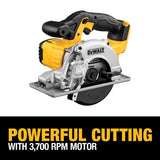 DeWalt DCS373B 20V MAX Lithium-Ion Cordless 5-1/2 in. Metal Cutting Circular Saw (Tool-Only)