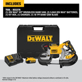DeWalt DCS376P2 20V MAX Lithium-Ion Cordless 5 in. Capacity Bandsaw with 2 Batteries 5.0 Ah Charger and Case