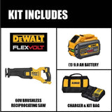 DeWalt DCS389X1 FLEXVOLT 60V MAX* BRUSHLESS CORDLESS RECIPROCATING SAW KIT