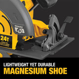 DeWalt DCS578B FLEXVOLT 60V MAX* BRUSHLESS 7-1/4 IN. CORDLESS CIRCULAR SAW WITH BRAKE (TOOL ONLY)