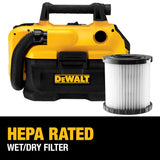 Dewalt DCV580H 18/20V MAX Cordless Wet-Dry Vacuum