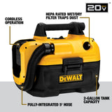 Dewalt DCV580H 18/20V MAX Cordless Wet-Dry Vacuum