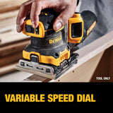 DEWALT DCW200B 20V MAX XR Brushless Cordless 1/4 Sheet Variable Speed Sander (Tool Only)