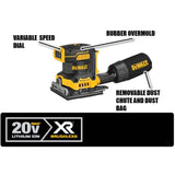 DEWALT DCW200B 20V MAX XR Brushless Cordless 1/4 Sheet Variable Speed Sander (Tool Only)