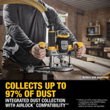 DeWalt DCW620B 20V MAX* XR Brushless Cordless 2-1/4 Peak HP Plunge Router (Tool Only)