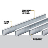 DEWALT 1/4 in. x 5/8 in. x 18-Gauge Crown Staples (2500 Pieces) DNS18063-2