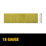DEWALT DNS18125-2 1-1/4 in. x 1-1/4 in. 18-Gauge Glue Collated Crown Staple (2500 Pieces)