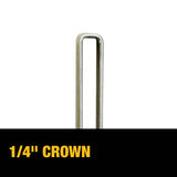 DEWALT DNS18125-2 1-1/4 in. x 1-1/4 in. 18-Gauge Glue Collated Crown Staple (2500 Pieces)