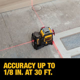 DeWalt DW089LR 12V 3 X 360 Degree Red Line Laser
