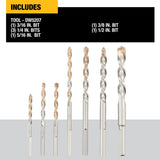 DeWalt DW5207 7 Piece Carbide Hammer Bit Set