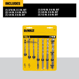 DeWalt DW5207 7 Piece Carbide Hammer Bit Set