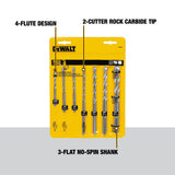 DeWalt DW5207 7 Piece Carbide Hammer Bit Set