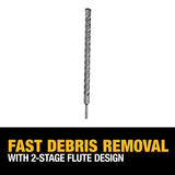 DeWalt DW5466 1" X 16" X 18" Rock Carbide SDS Plus Hammer Bit