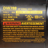 DeWalt DW788 20" Heavy-Duty Variable-Speed Scroll Saw