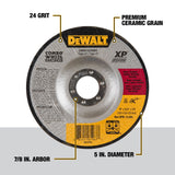 DeWalt DW8910COMBO 5" Steel Ceramic Abrasive Cut-Off/Grind Wheel