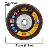 DeWalt DWA8280HRT XP Ceramic Ultra Performance Jumbo Flap Disc 4 1/2" X 5/8-11"