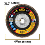 DEWALT DWA8282H FLAP DISC, 13,300 RPM, 4 1/2 IN. DIA. SG80