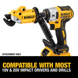 DEWALT DWASHRIR IMPACT READY SHEARS ATTACHMENT 18 GAUGE