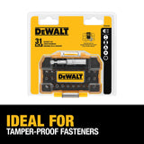 DeWalt DWAX200 31 Piece Assorted Security Bit Set
