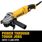 DeWalt DWE43115 13-Amp Corded 4-1/2 in. to 5 in. Angle Grinder