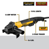 DeWalt DWE43840CN Angle Grinder With Rat Tail Kickback Brake, 7"