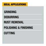 DeWalt DWE43840CN Angle Grinder With Rat Tail Kickback Brake, 7"