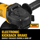 DeWalt DWE43840CN Angle Grinder With Rat Tail Kickback Brake, 7"
