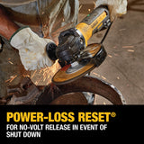 DeWalt DWE43840CN Angle Grinder With Rat Tail Kickback Brake, 7"