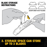 DeWalt DWHT10035L Folding Retractable Utility Knife