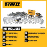 DeWalt DWMT73803 168 Piece Mechanics Hand Tool Set With Case