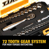 DeWalt DWMT73804 34 Piece 1/4" & 3/8" Drive Socket Set