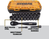 DEWALT DWMT74738 23 Piece 3/8 in. Drive Impact Socket Set