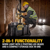 DeWalt DWST08060 DEWALT TOUGHSYSTEM 2.0 ADJUSTABLE WORK LIGHT WITH STORAGE