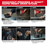 Milwaukee 2676-23 M18 FORCE LOGIC 10-Ton Knockout Tool 1/2 in. to 4 in. Kit