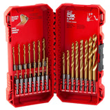 Milwaukee 48-89-4631 SHOCKWAVE Impact Duty RED HELIX Titanium Drill Bit Set ÃƒÂ¢Ã¢â€šÂ¬Ã¢â‚¬Å“ 23PC