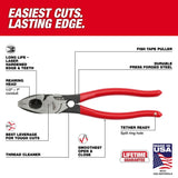 Milwaukee MT500T 9" Lineman's Dipped Grip Pliers w/ Thread Cleaner (USA)