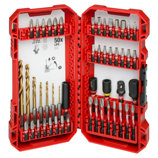 Milwaukee 48-32-4013 SHOCKWAVE Impact Duty Drill & Drive Set â€“ 50PC