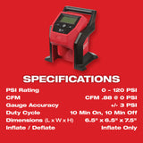 Milwaukee 2475-20 M12 Compact Inflator