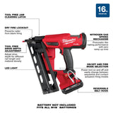 Milwaukee 2841-21CT M18 FUEL 16 Gauge Angled Finish Nailer Kit