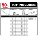 Milwaukee 48-22-9482T 3/8 in. 32 Pc. Ratchet and Socket Set in PACKOUT - Metric Tray