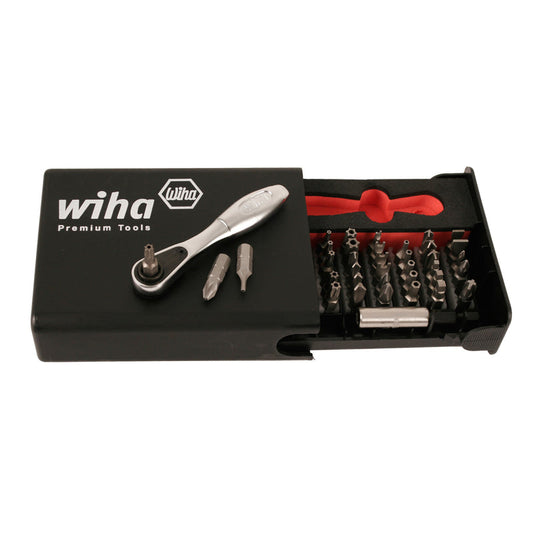 Wiha 71988 39 PIECE 1/4" DRIVE RATCHET AND SECURITY BIT SET
