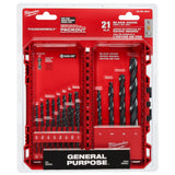 Milwaukee 48-89-2801 THUNDERBOLT Black Oxide Drill Bit Set â€“ 21PC